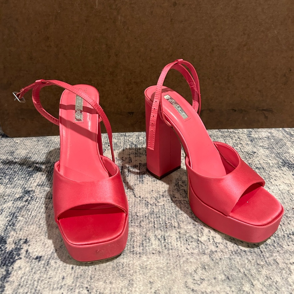 Primark Vibrant Pink Platform Heels